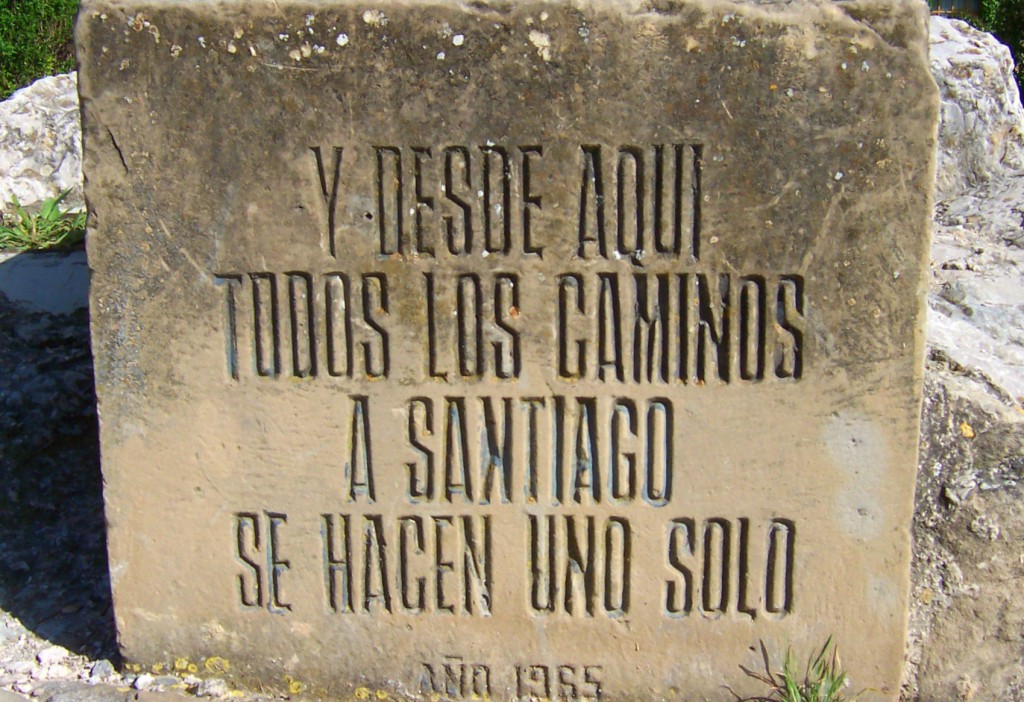Inschrift in Puente de la Reina