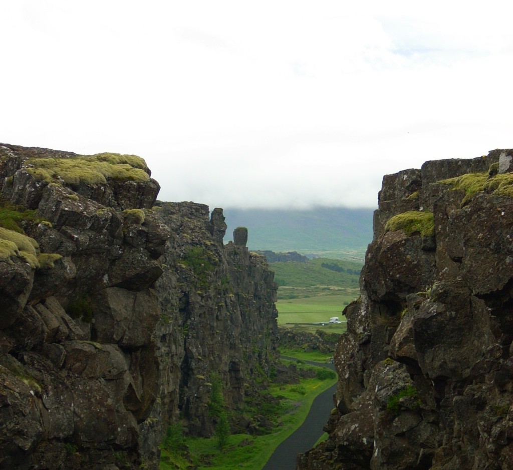 Almannagjá-Schlucht in Pingvellir