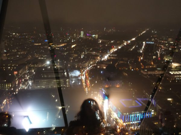 Aussicht bei Nacht am Berliner Fernsehturm