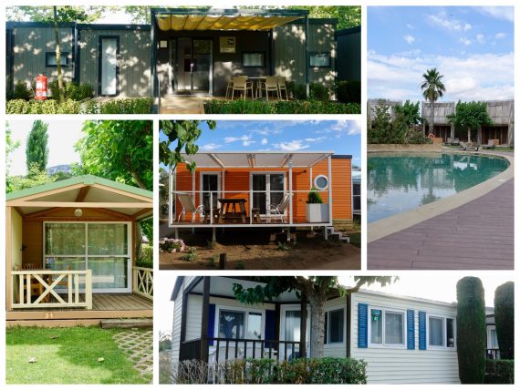 Campingplätze in Katalonien (Collage)