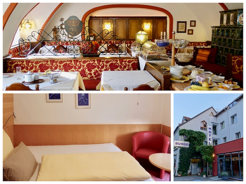 Bildcollage: Gasthaus-Burger "Zur goldenen-Krone" in Furth