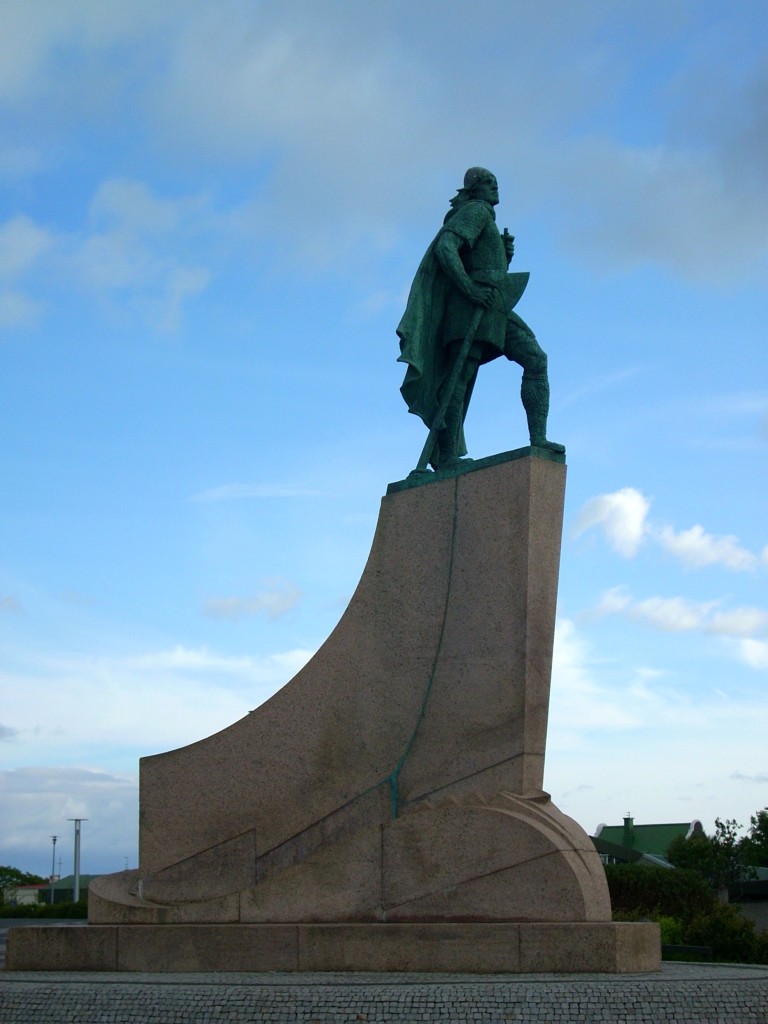 Statue von Entdecker Leif eriksson in Reykjavik