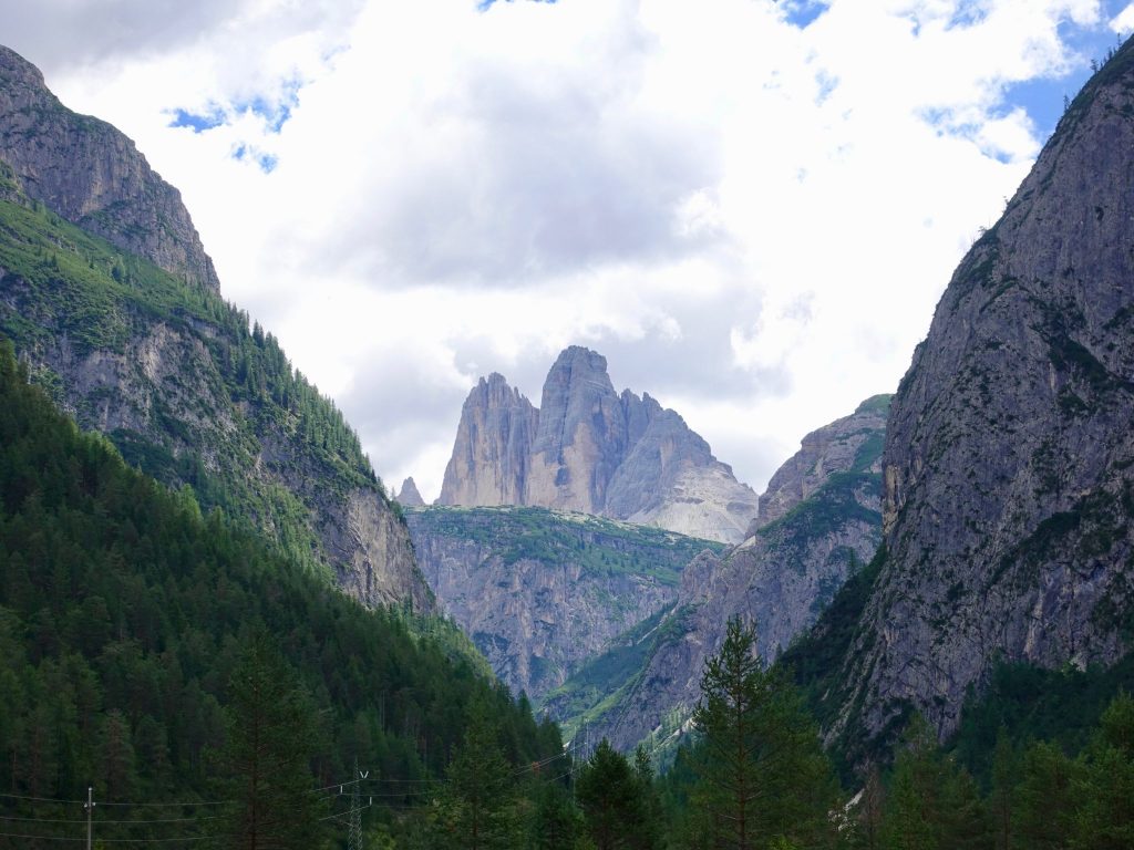 Beim Drei-Zinnen-Blick im Tal