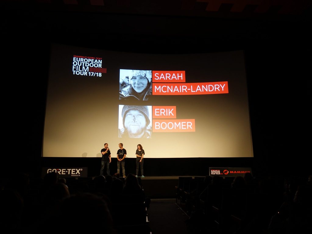 Vorstellung von Sarah McNair-Landry und Erik Boomer bei der Filmpremiere der EOFT 2017 im Wiener Gartenbaukino