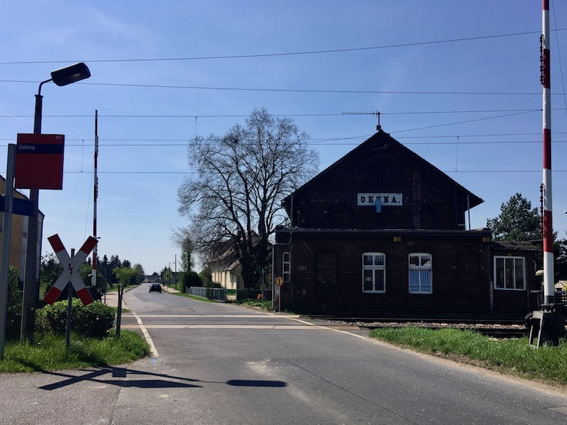 Flaeming Skate: Bahnhof in Oehna