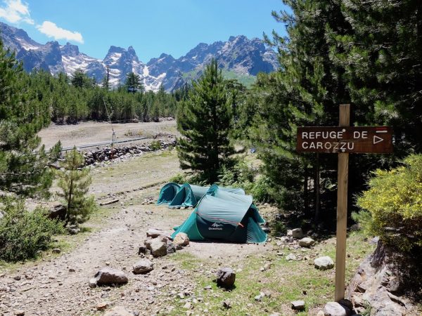 GR20-Korsika-Wandern - Zelte in Haut-Asco