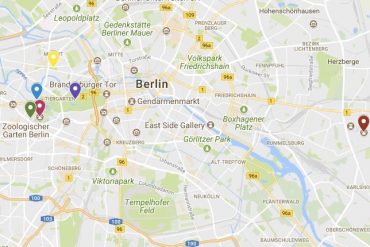 Screenshot von Google My Maps: Straßenkarte für Tierpark, Zoo, Tiergarten.
