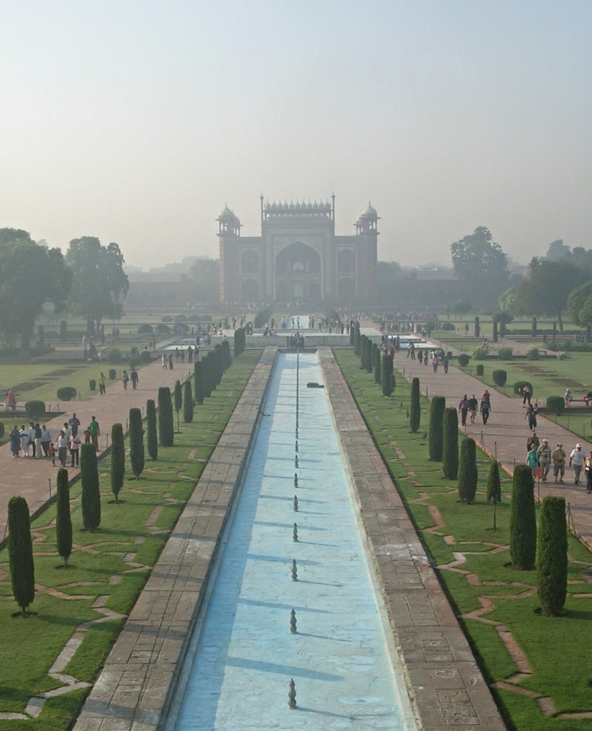 Anlage vom Taj Mahal in Agra