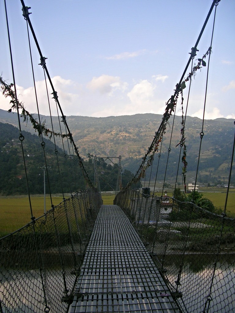 Hängebrücke nahe Pokhara