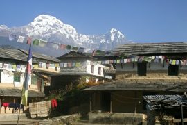 Das idyllische Gurung Dorf Ghandruk im Annapurna Sanctuary in Nepal