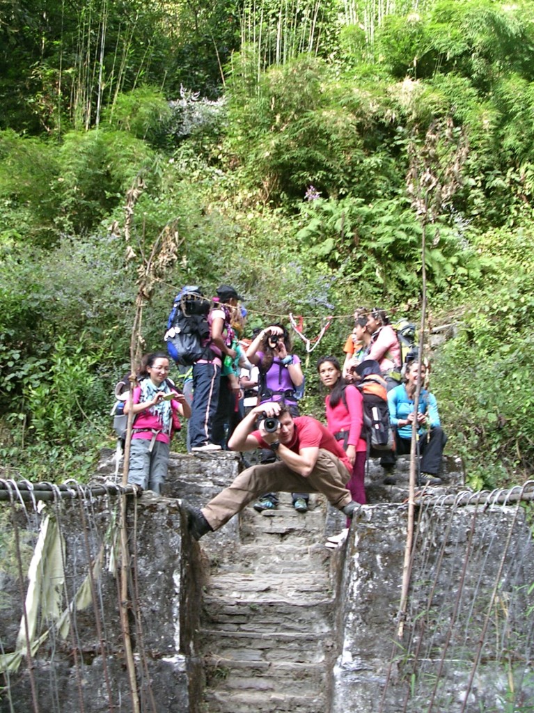 Hängebrücke am Weg zum Annapurna Base Camp