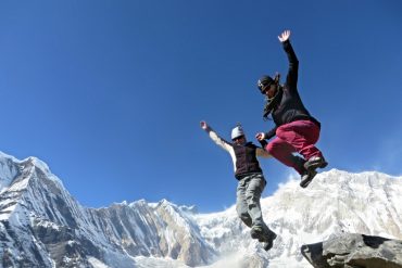 Palee & ich vor dem Annapurna