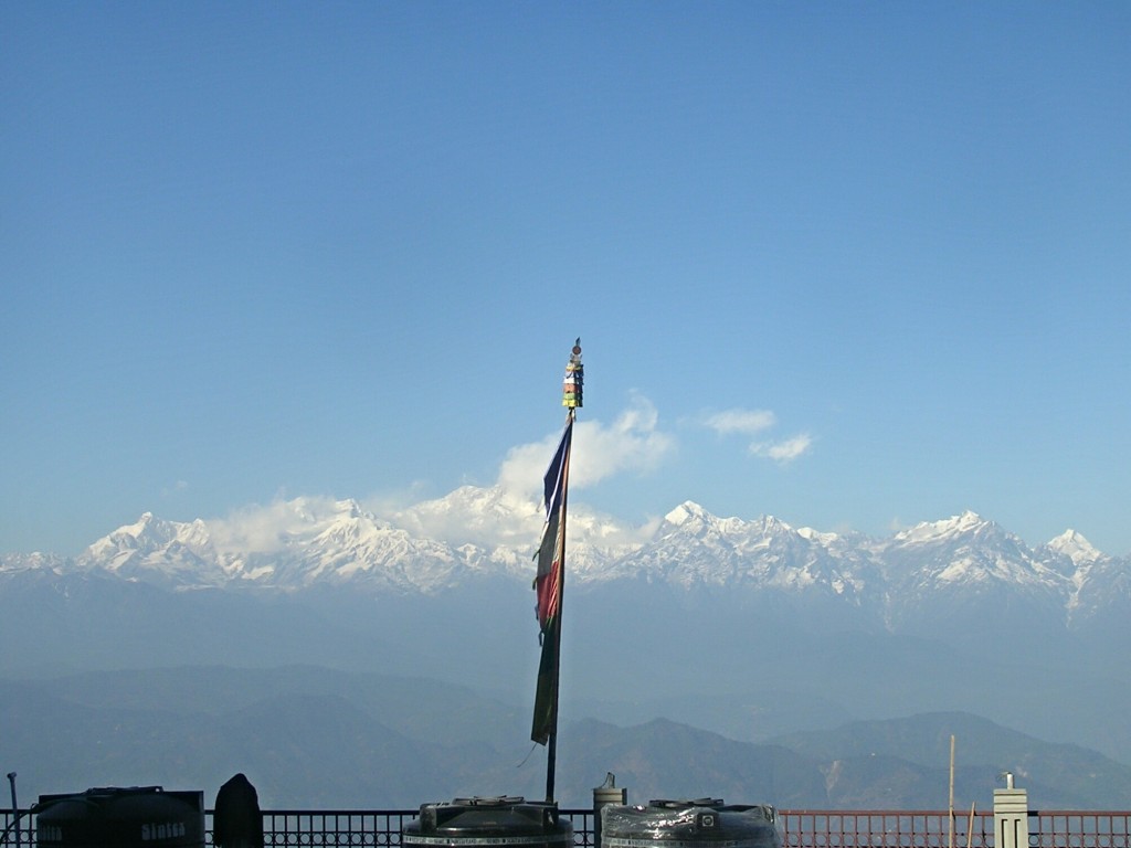 Blick zum Kanchenjunga in Darjeeling