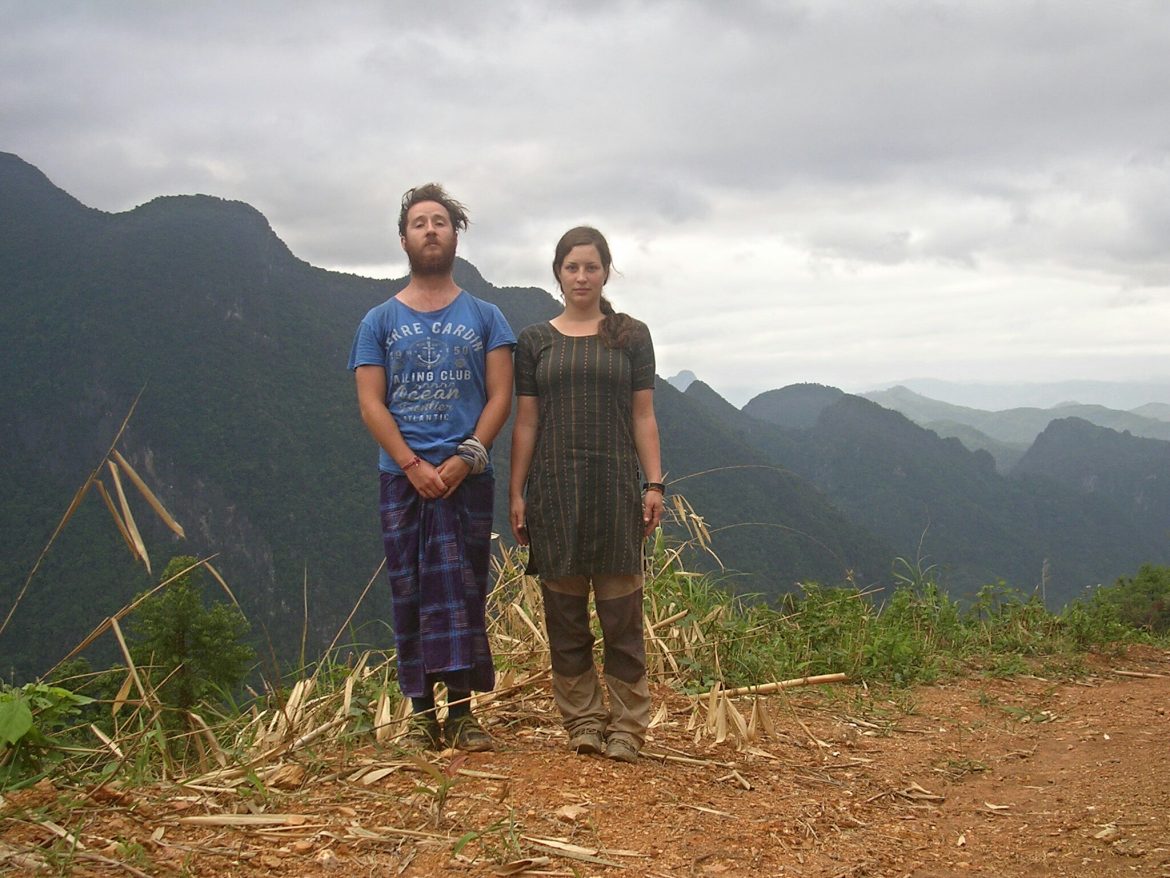 Florent und ich beim Wandern