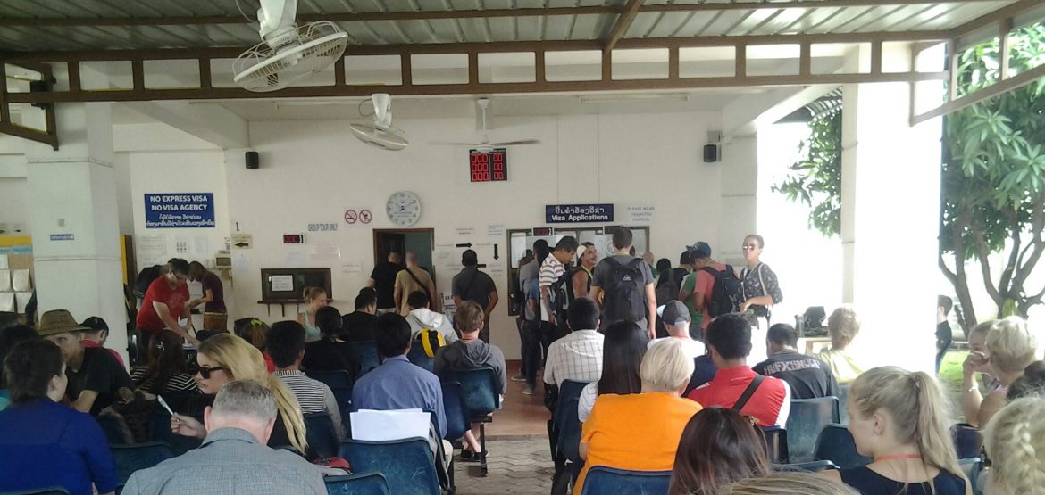 Thailändische Immigration Office in Vientiane in Laos
