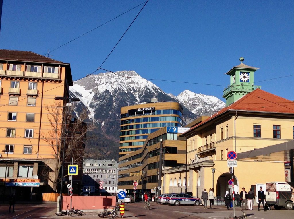 Innsbruck beim Bahnhof