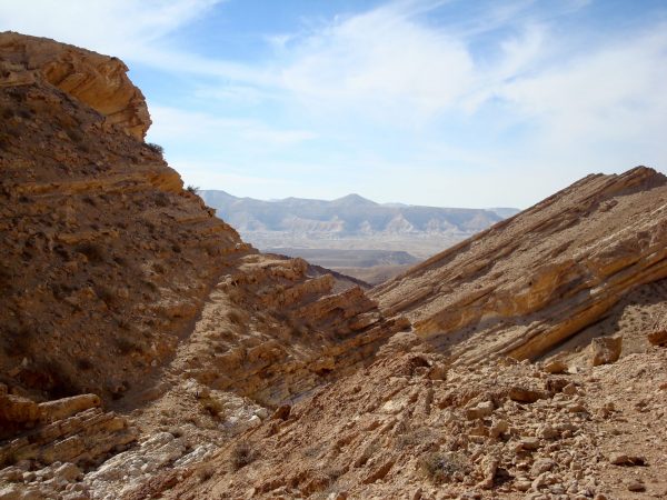 Am "Ende" des Daroch Cayons mit Blick auf das Zin Tal