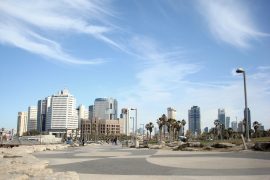 Standpromenade in Tel Aviv in Israel