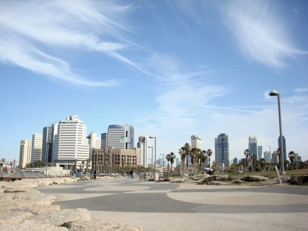 Standpromenade in Tel Aviv in Israel