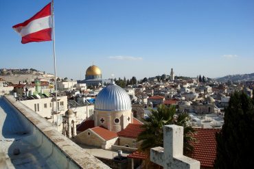 Ausblick vom Dach des Österreichischen Hospiz in Jerusalem
