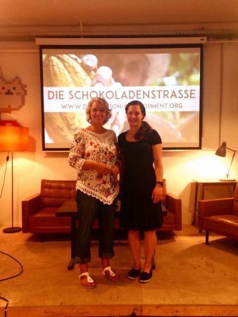 Kerstin Dohnal und ich nach der Filmpremiere "Die Schokoladenstraße"